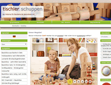 Tablet Screenshot of holzbausteine.at